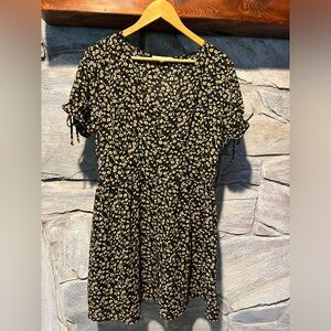 Purple Snow floral dress, XL